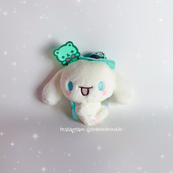 Sanrio Other - 🧡 SOLD 🧡 Sanrio Cinnamoroll Mint Hat and Bear Plushie Keychain New